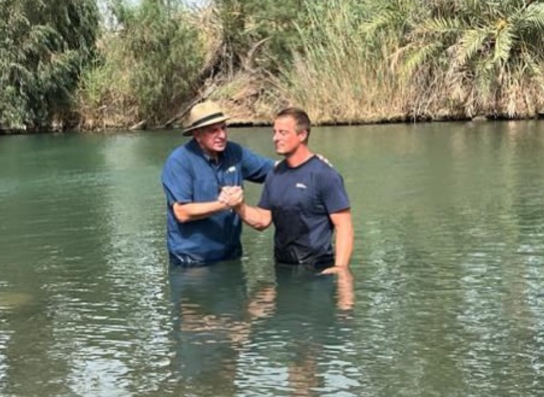 Bear Grylls Celebrates Getting Baptized in the Jordan River: ‘Dream of Mine’