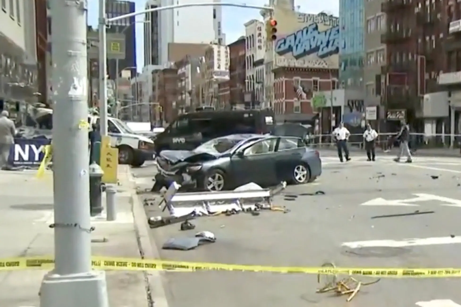Cyclist and Pedestrian Killed After Vehicle Jumps Curb in Manhattan