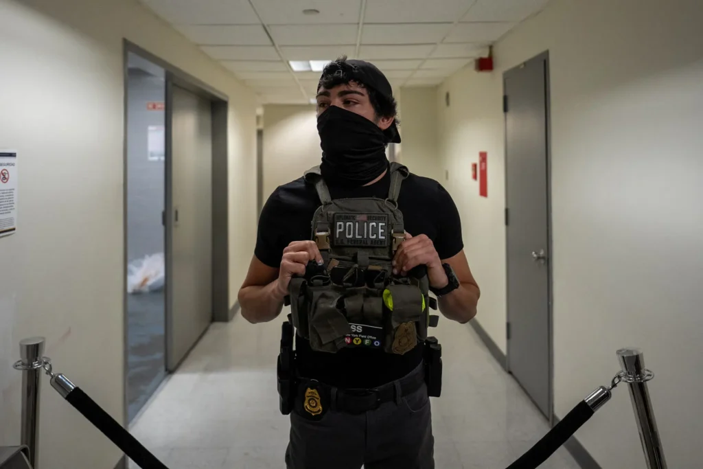 Should ICE Agents Be Allowed to Wear Masks? It Depends Whom You Ask.