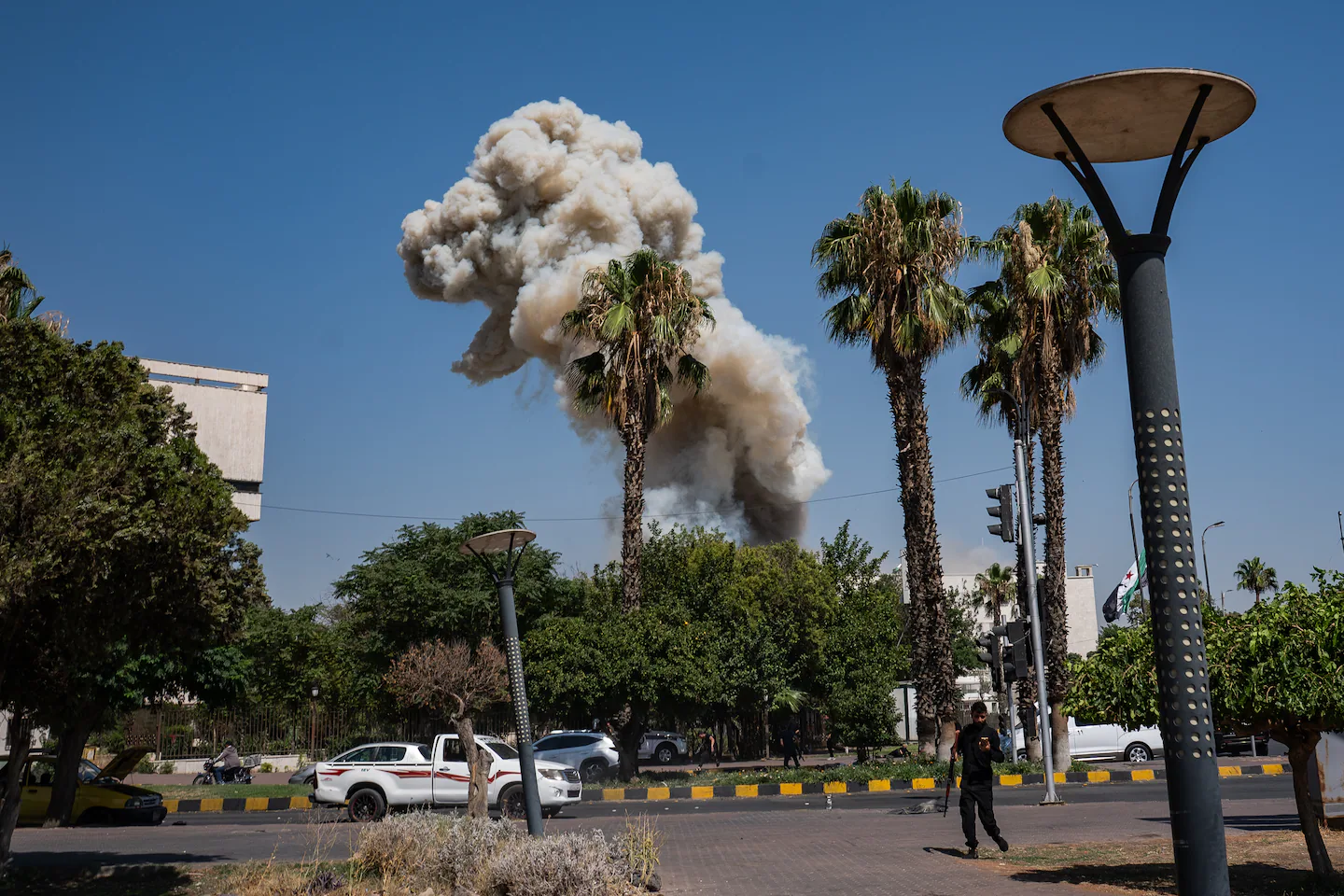 Israel bombs Damascus, stoking conflict with Syria’s new government