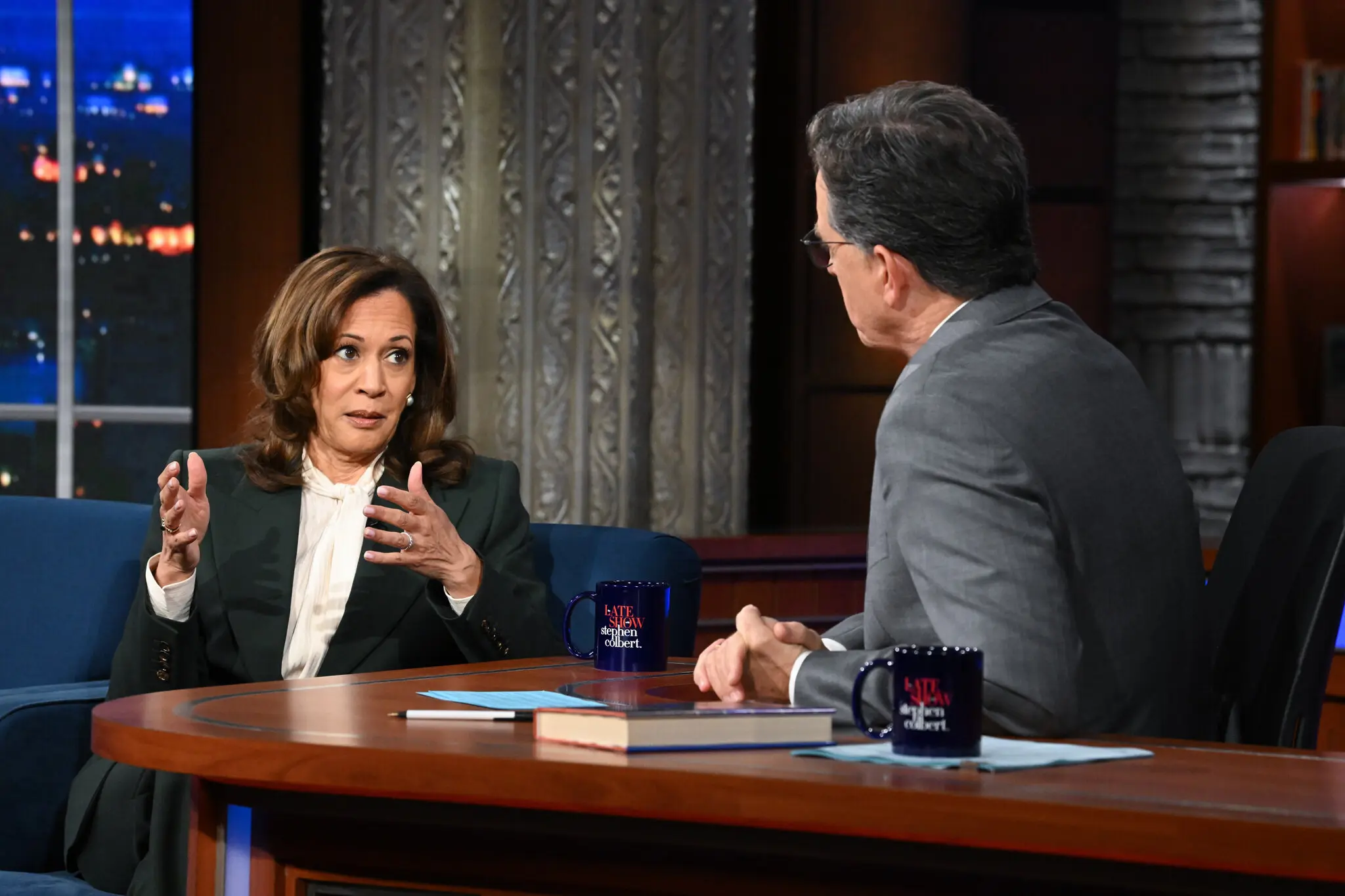 Kamala Harris Tells Colbert She Wants a Break From Public Office
